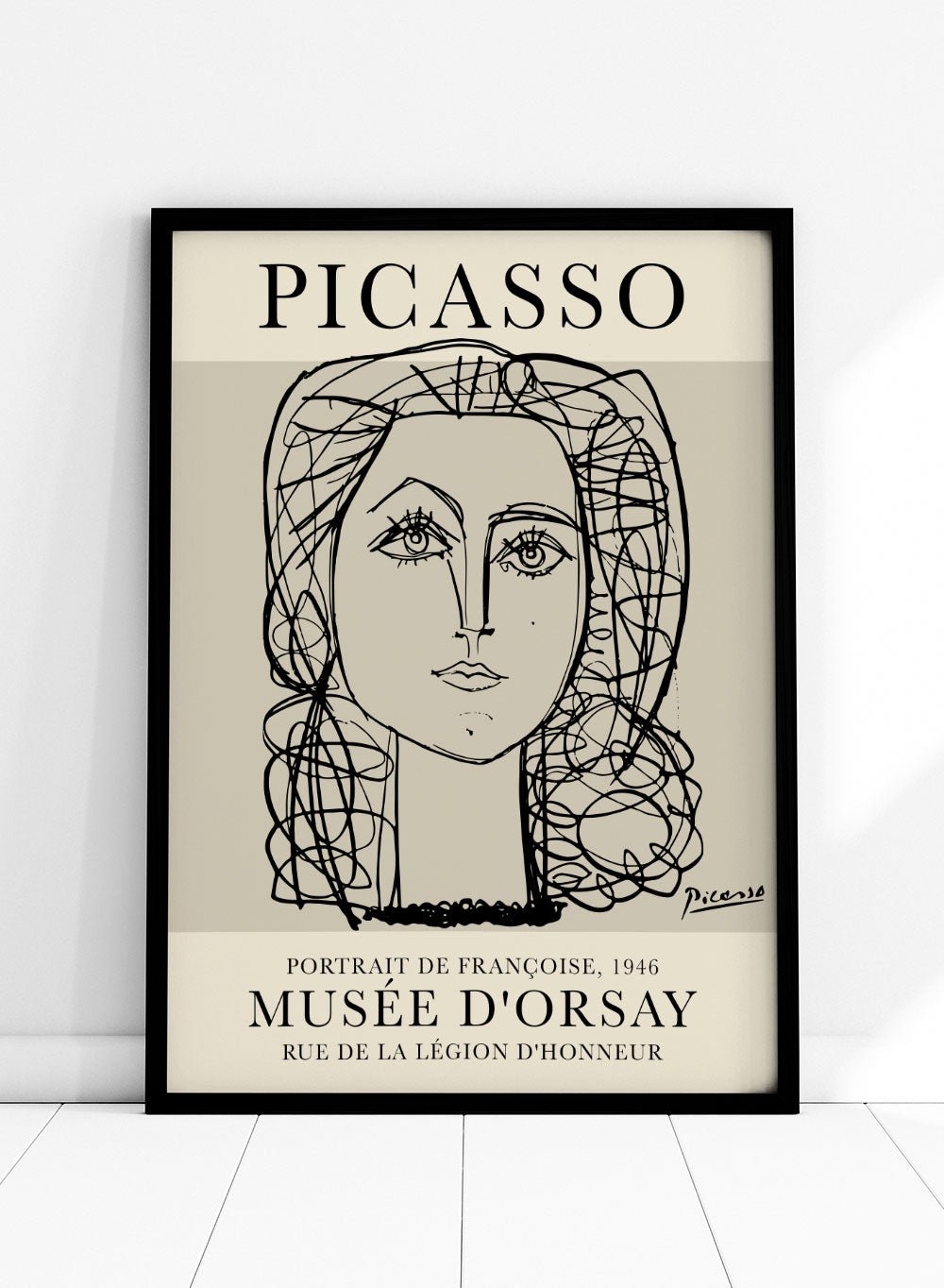Picasso Portrait of Francoise Gilot Art Print_Sugar & Canvas