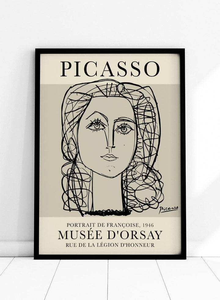 Picasso Portrait of Francoise Gilot Art Print_Sugar & Canvas