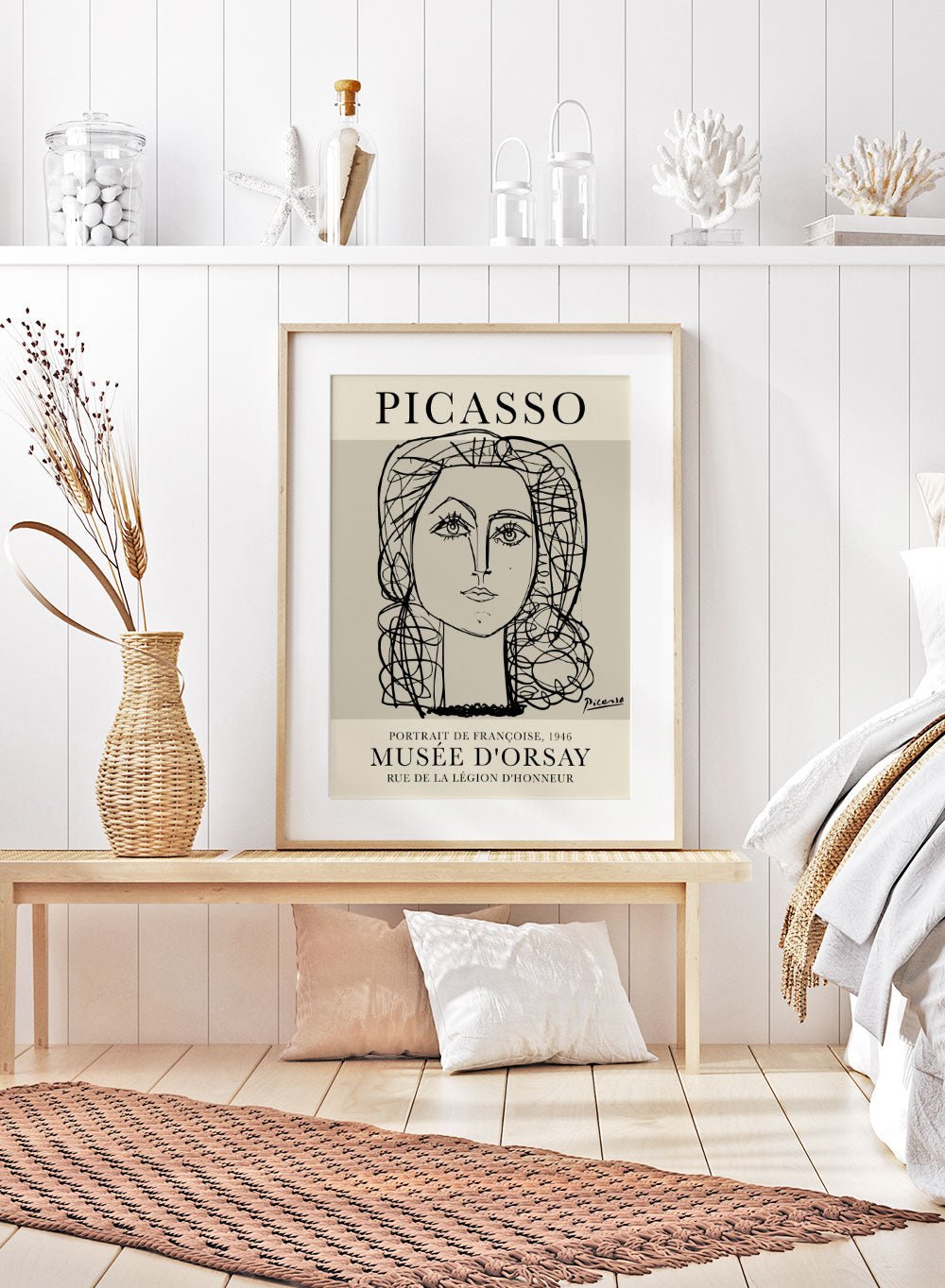 Picasso Portrait of Francoise Gilot Art Print_Sugar & Canvas