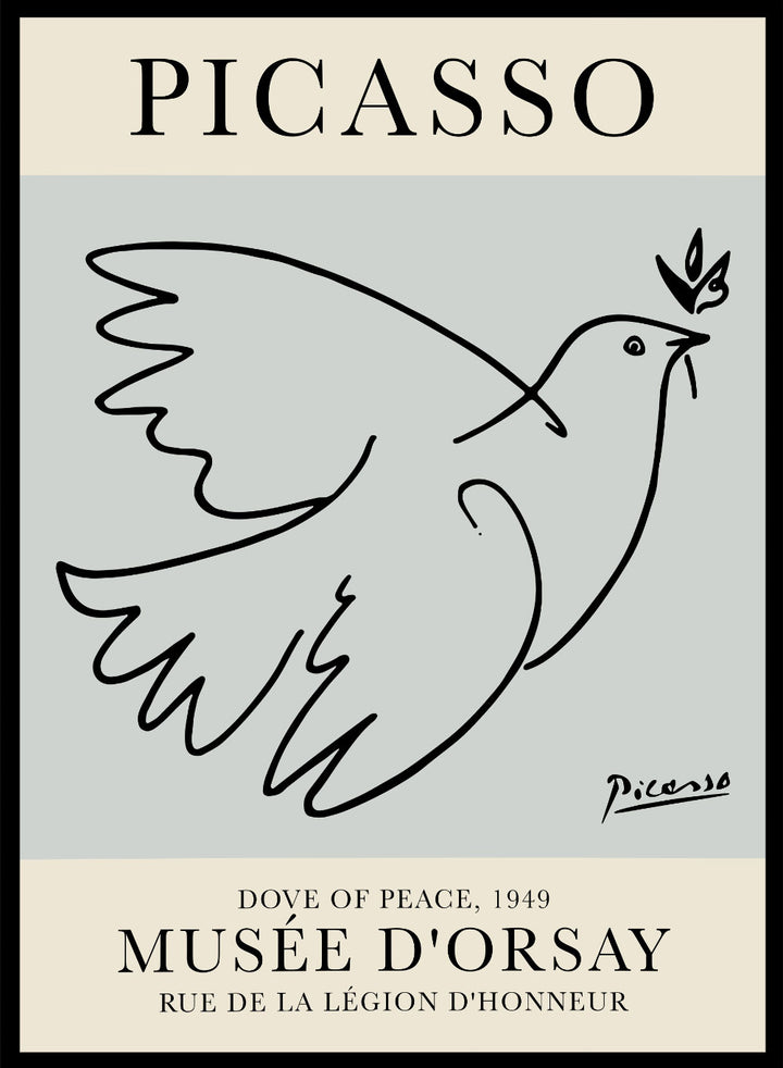 ピカソ　DOVE of Peace アートポスター PABLO PICASSO (パブロ・ピカソ) | Dove of Peace (natural