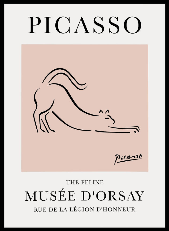 The Feline Line Drawing by Pablo Picasso Print_Sugar & Canvas