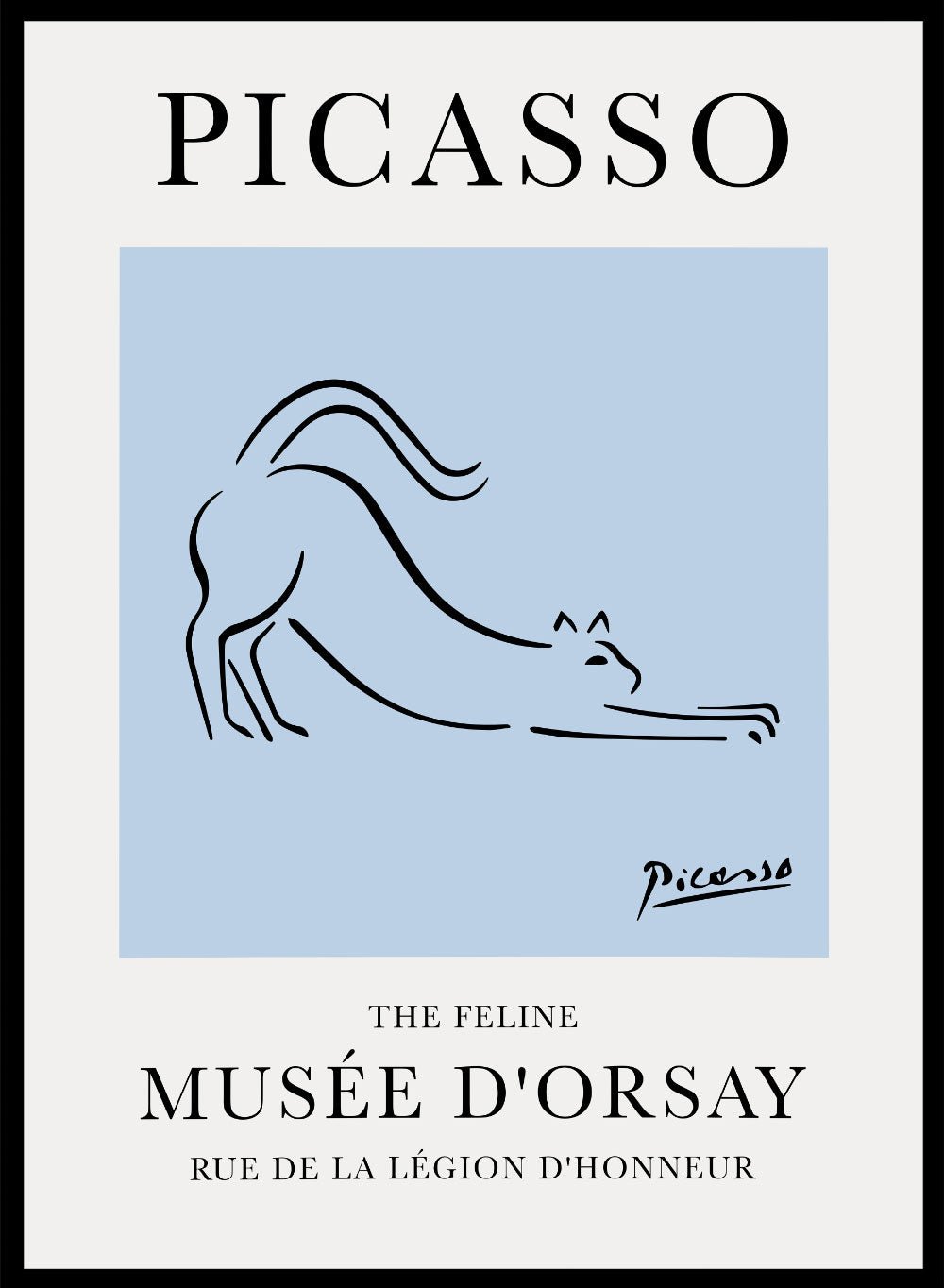 The Feline Line Drawing by Pablo Picasso Print_Sugar & Canvas