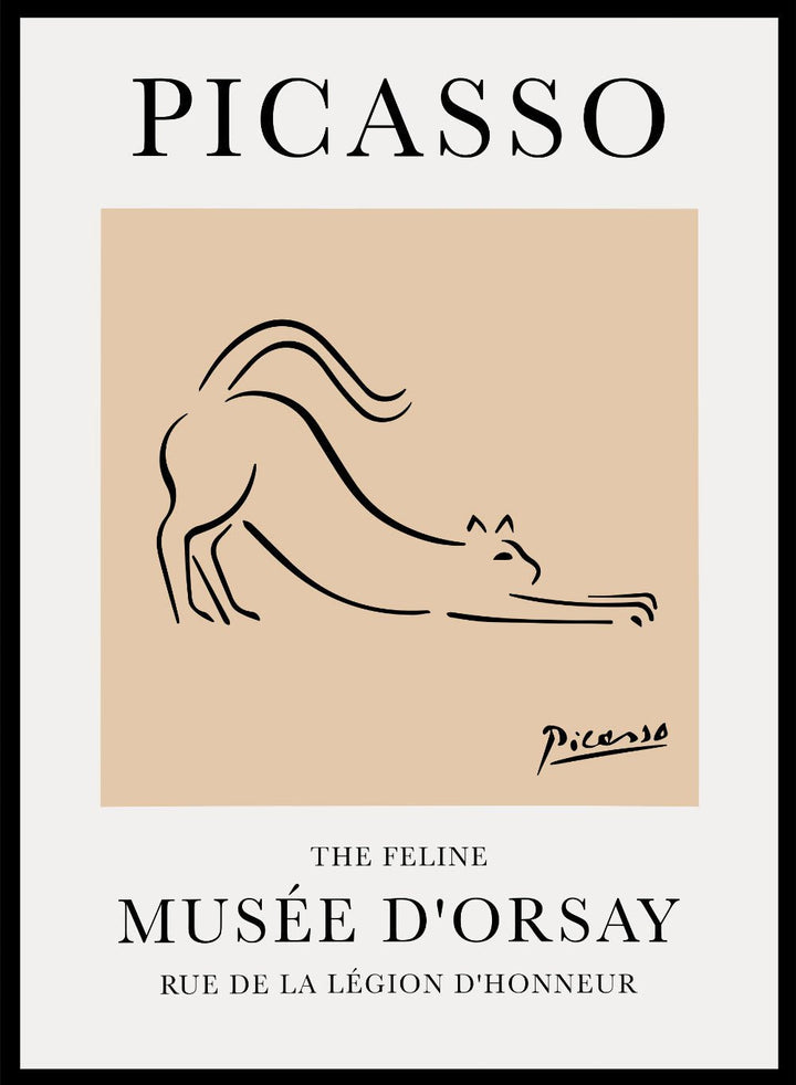 The Feline Line Drawing by Pablo Picasso Print17a38000-8edb-46e0-9684-431b3c7d7443Sugar & Canvas