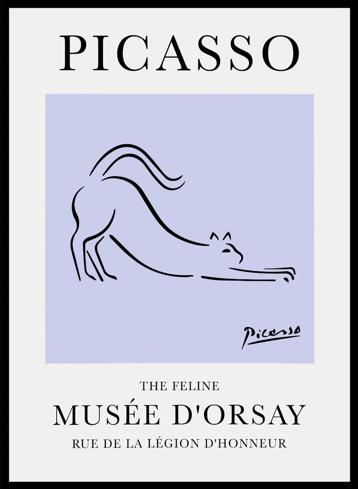 The Feline Line Drawing by Pablo Picasso PrintSugar & Canvas