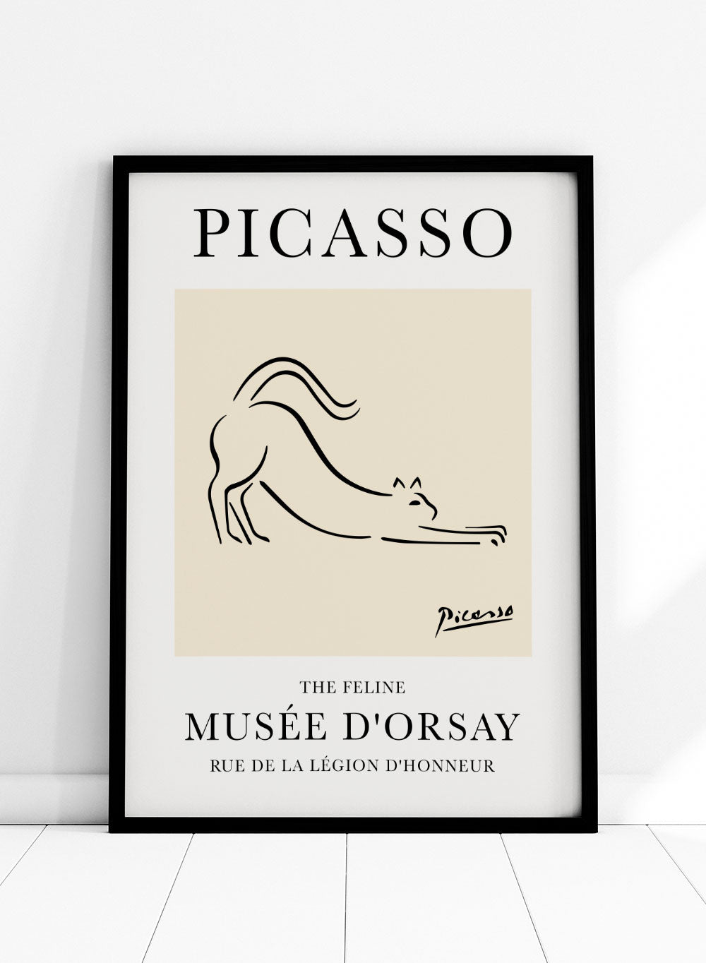 The Feline Line Drawing by Pablo Picasso PrintSugar & Canvas