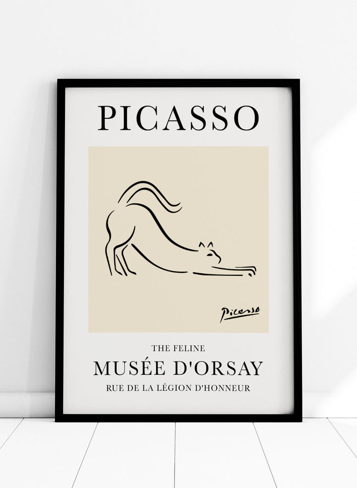 The Feline Line Drawing by Pablo Picasso PrintSugar & Canvas
