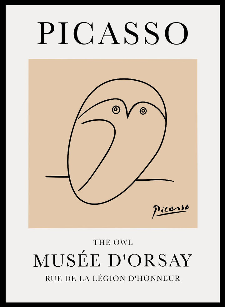 The Owl Line Drawing by Pablo Picasso Print0caa2226-aa02-4dfe-b258-b275157ca586Sugar & Canvas