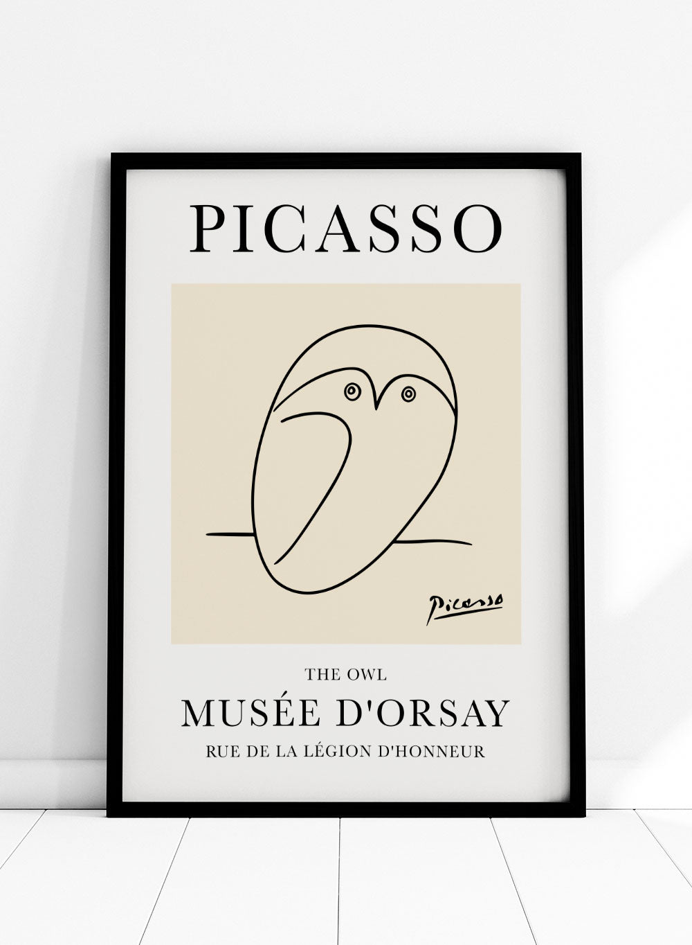The Owl Line Drawing by Pablo Picasso PrintSugar & Canvas