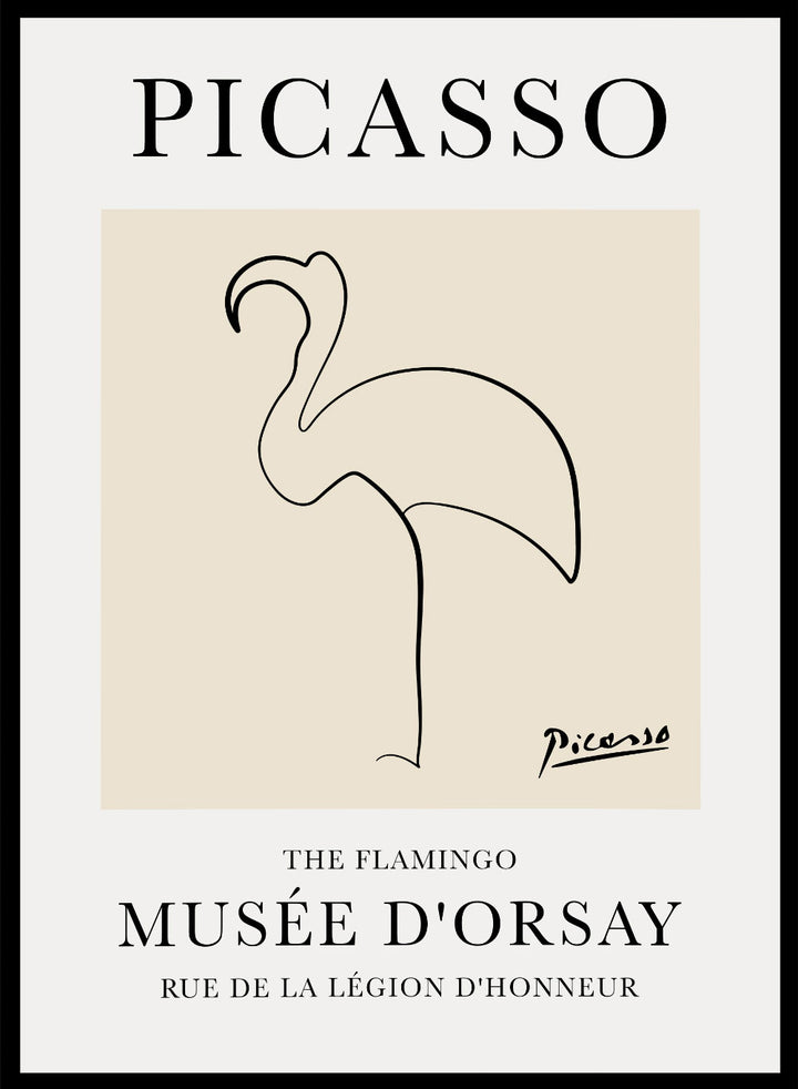The Flamingo Line Drawing by Pablo Picasso Print_Sugar & Canvas
