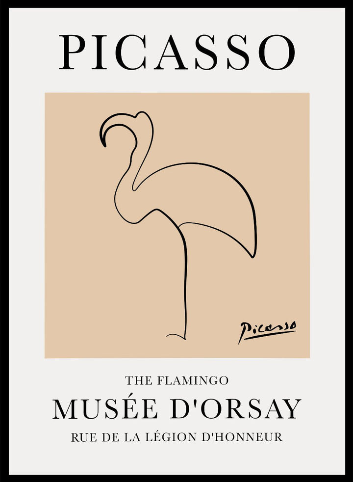 The Flamingo Line Drawing by Pablo Picasso Print_Sugar & Canvas