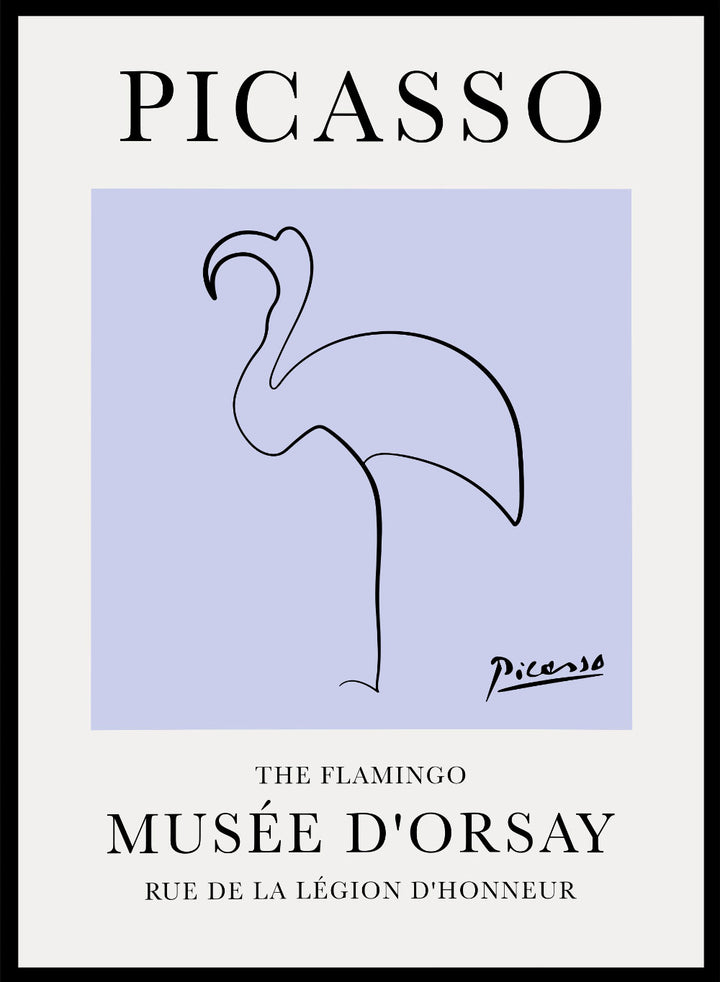 The Flamingo Line Drawing by Pablo Picasso Print_Sugar & Canvas