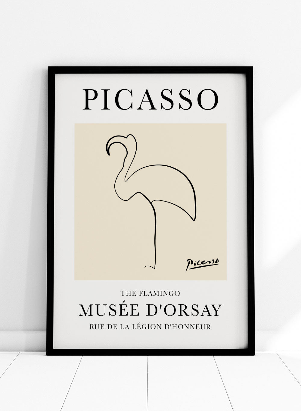 The Flamingo Line Drawing by Pablo Picasso Print_Sugar & Canvas