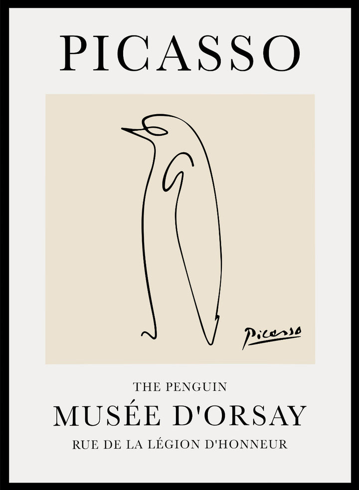 The Penguin Line Drawing by Pablo Picasso Print_Sugar & Canvas