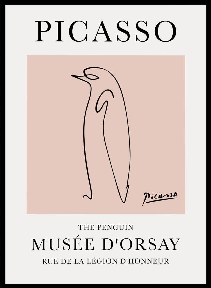 The Penguin Line Drawing by Pablo Picasso Print_Sugar & Canvas