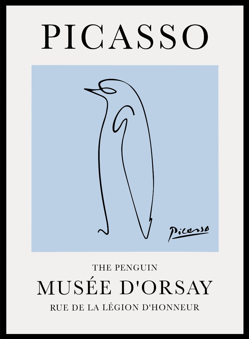 The Penguin Line Drawing by Pablo Picasso PrintSugar & Canvas