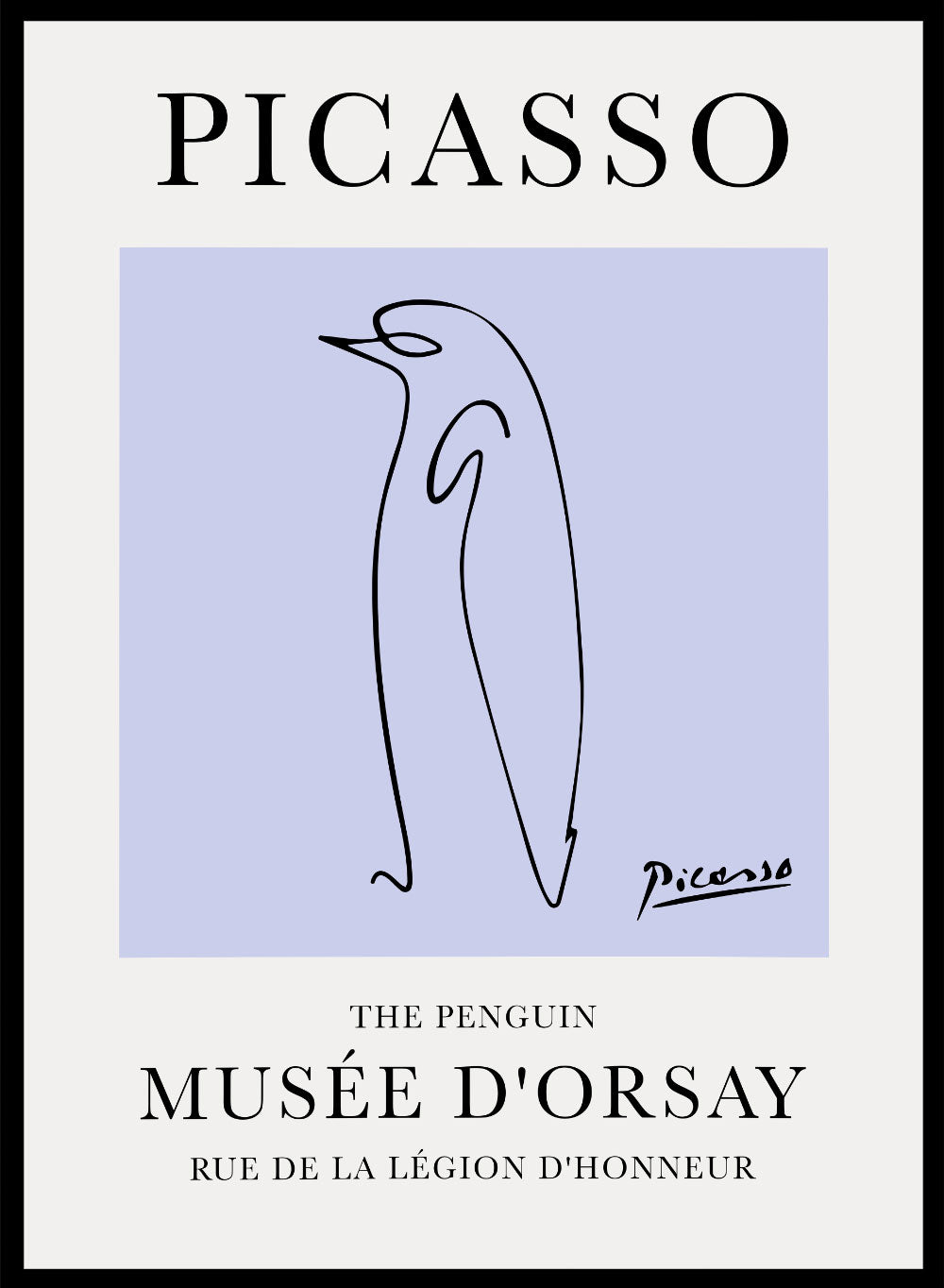 The Penguin Line Drawing by Pablo Picasso PrintSugar & Canvas