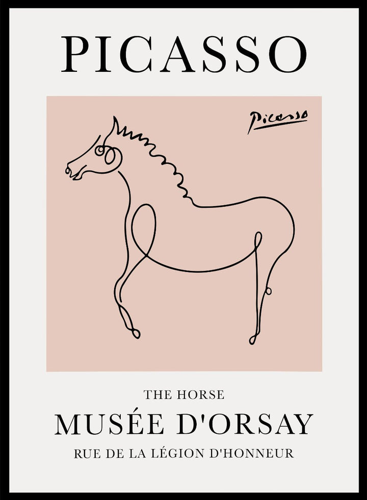 The Horse Line Drawing by Pablo Picasso Print_Sugar & Canvas