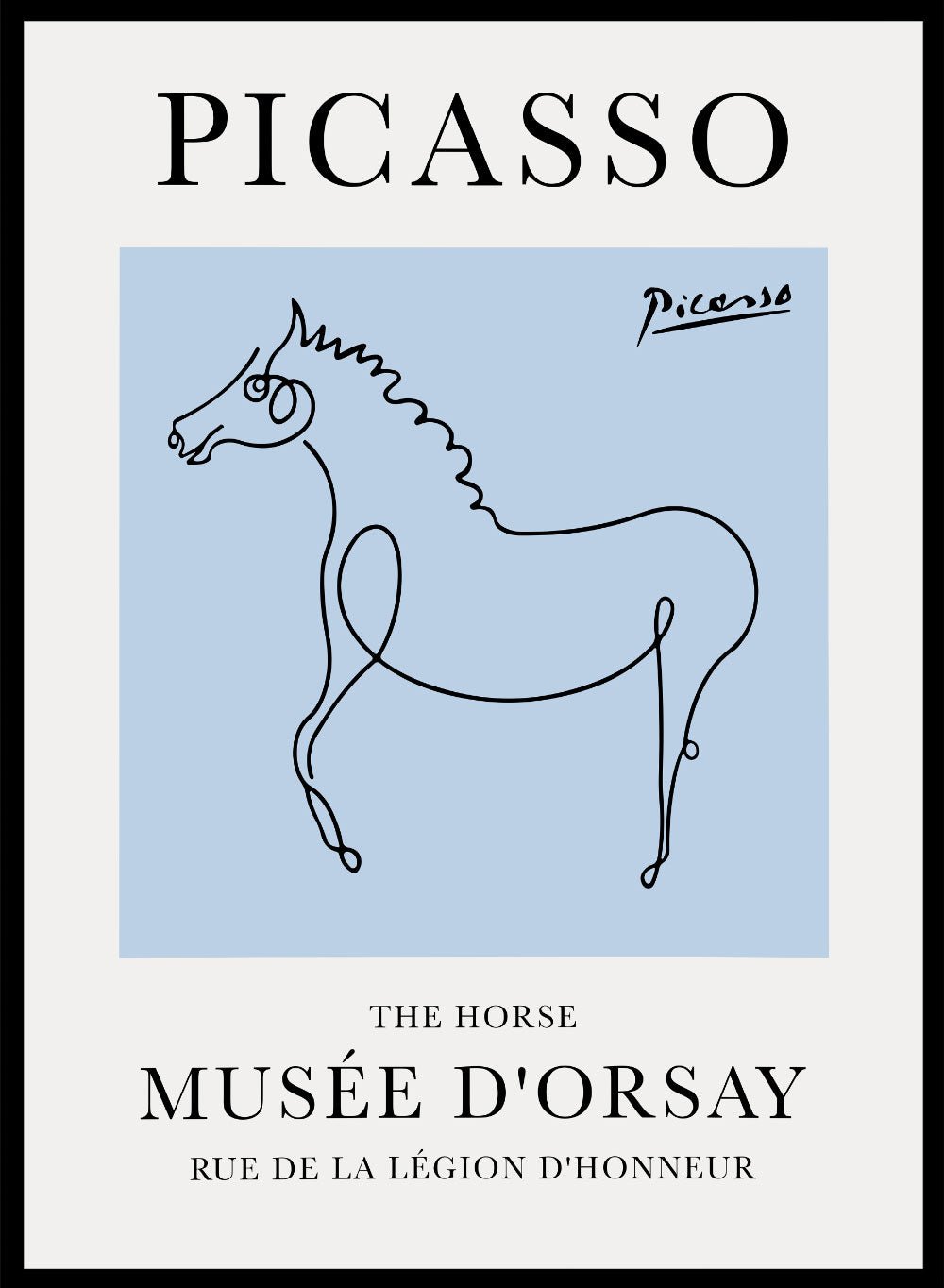 The Horse Line Drawing by Pablo Picasso PrintSugar & Canvas