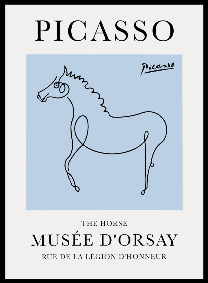 The Horse Line Drawing by Pablo Picasso PrintSugar & Canvas