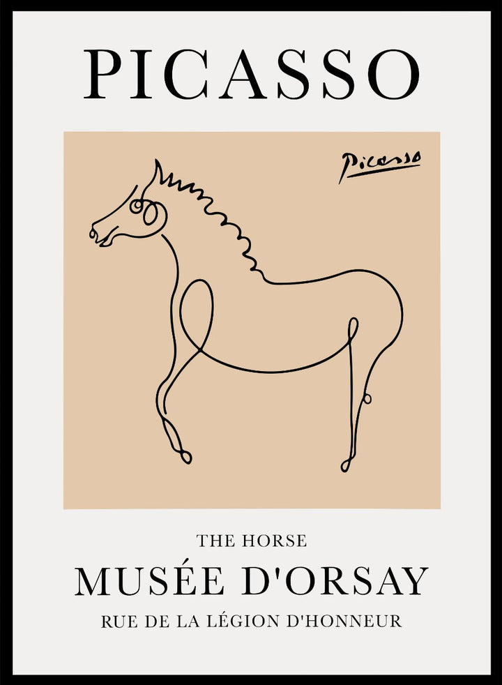 The Horse Line Drawing by Pablo Picasso Print_Sugar & Canvas