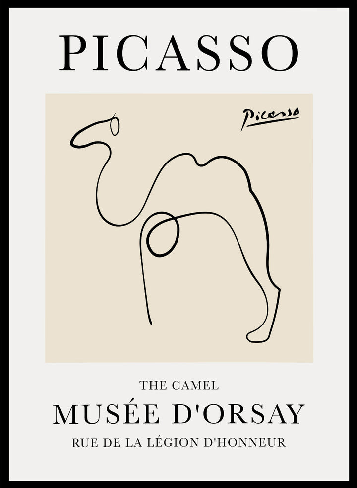 The Camel Line Drawing by Pablo Picasso Print_Sugar & Canvas