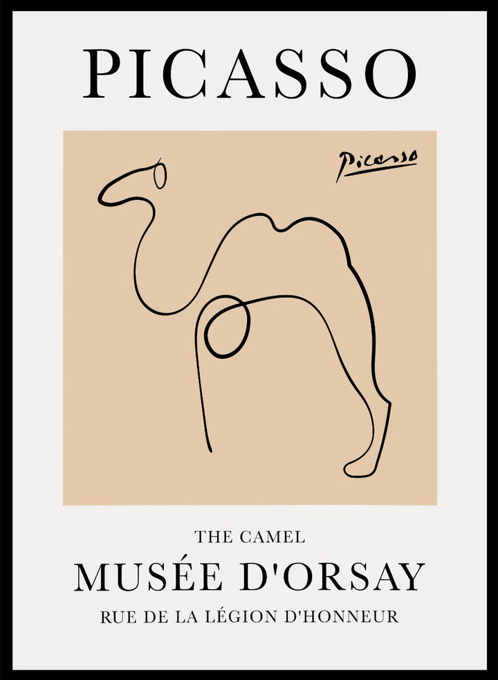 The Camel Line Drawing by Pablo Picasso Print_Sugar & Canvas