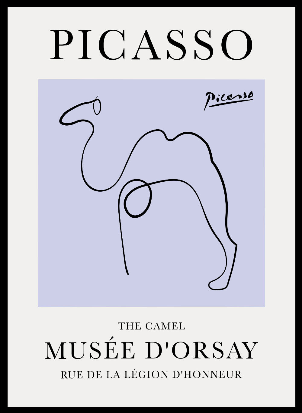 The Camel Line Drawing by Pablo Picasso PrintSugar & Canvas
