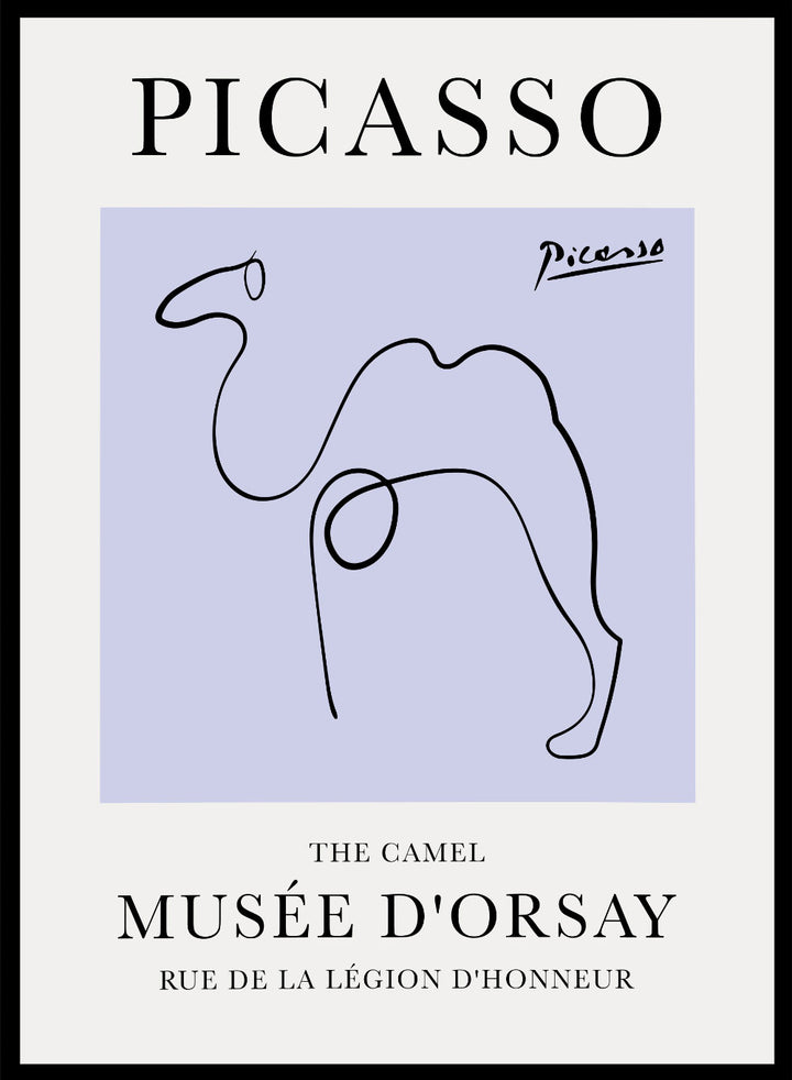 The Camel Line Drawing by Pablo Picasso PrintSugar & Canvas