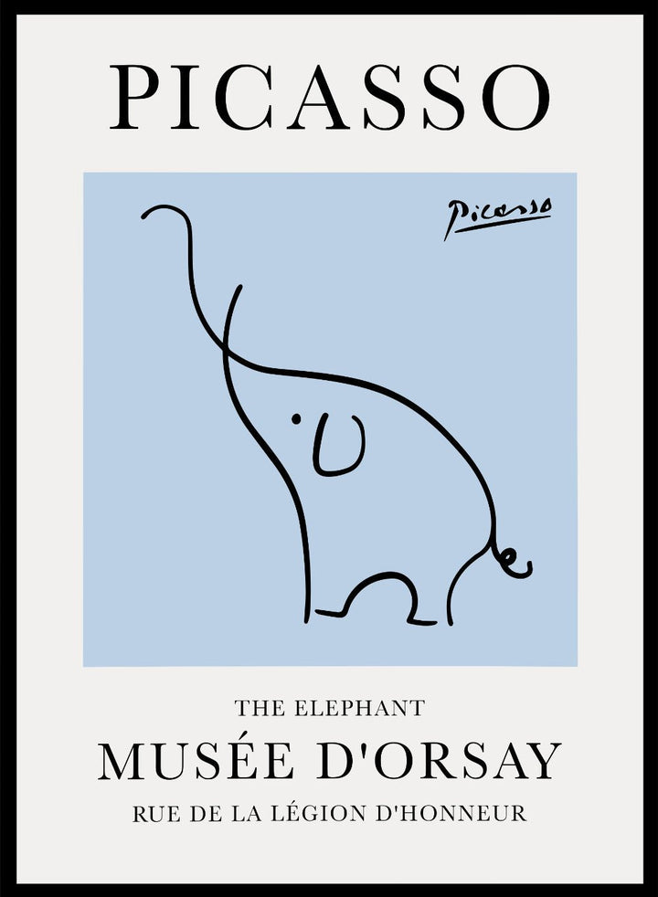 The Elephant Line Drawing by Pablo Picasso Print_Sugar & Canvas