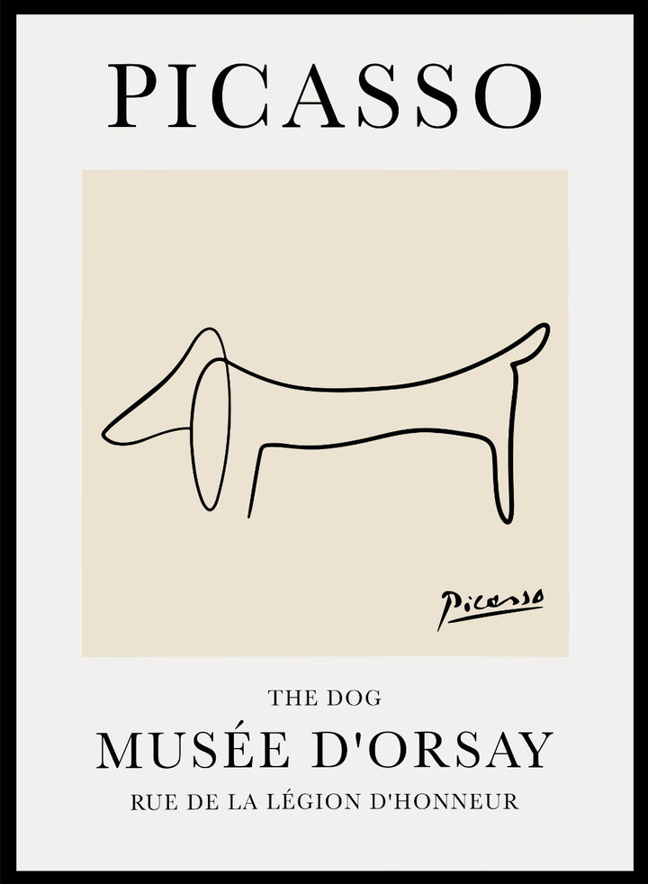 The Dog Line Drawing by Pablo Picasso Print_Sugar & Canvas