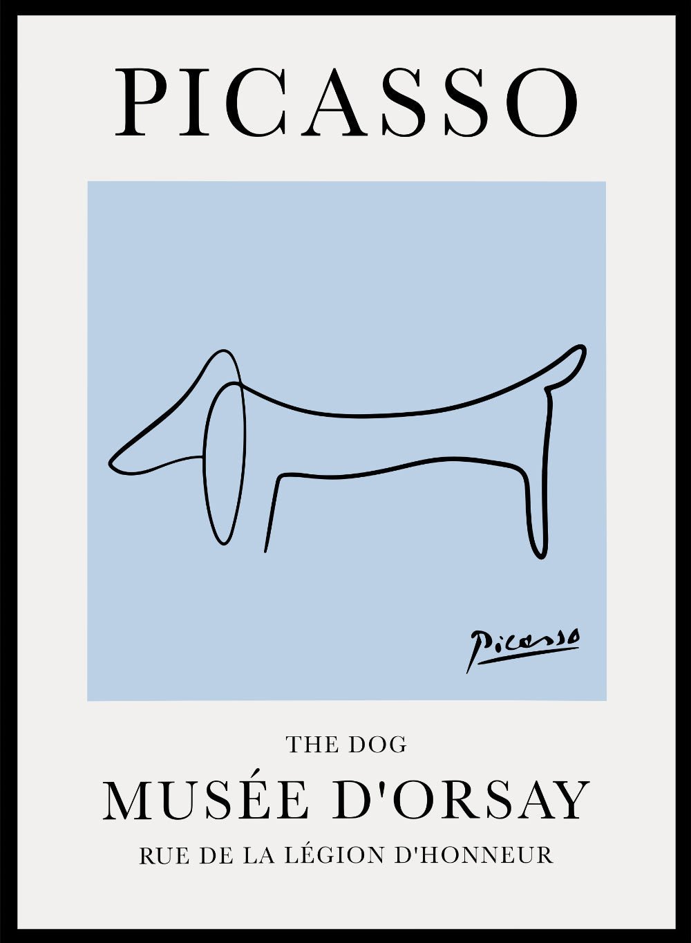 The Dog Line Drawing by Pablo Picasso PrintSugar & Canvas