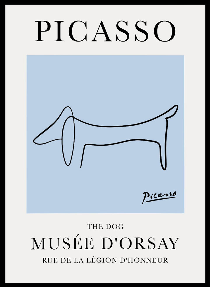 The Dog Line Drawing by Pablo Picasso PrintSugar & Canvas