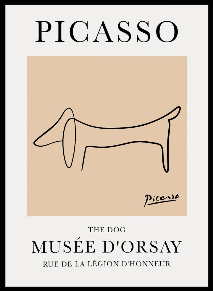 The Dog Line Drawing by Pablo Picasso Print_Sugar & Canvas
