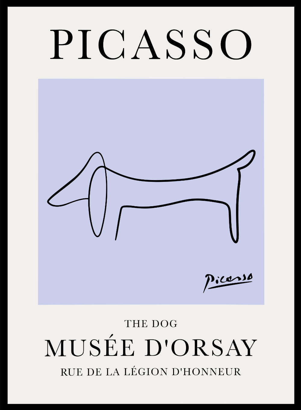 The Dog Line Drawing by Pablo Picasso Print_Sugar & Canvas