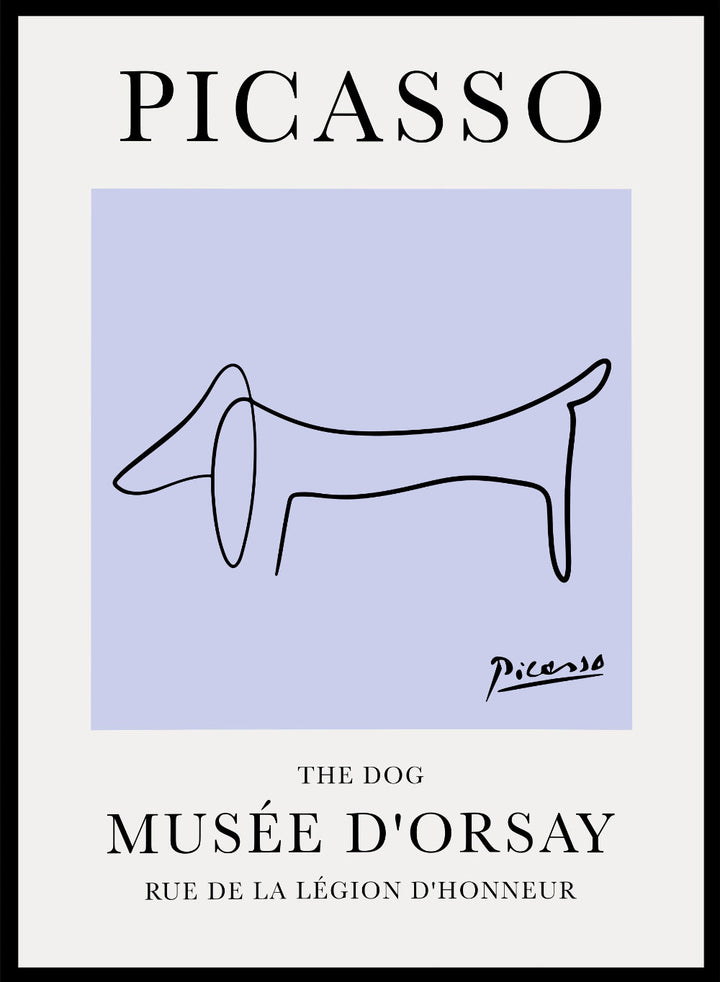 The Dog Line Drawing by Pablo Picasso Print_Sugar & Canvas