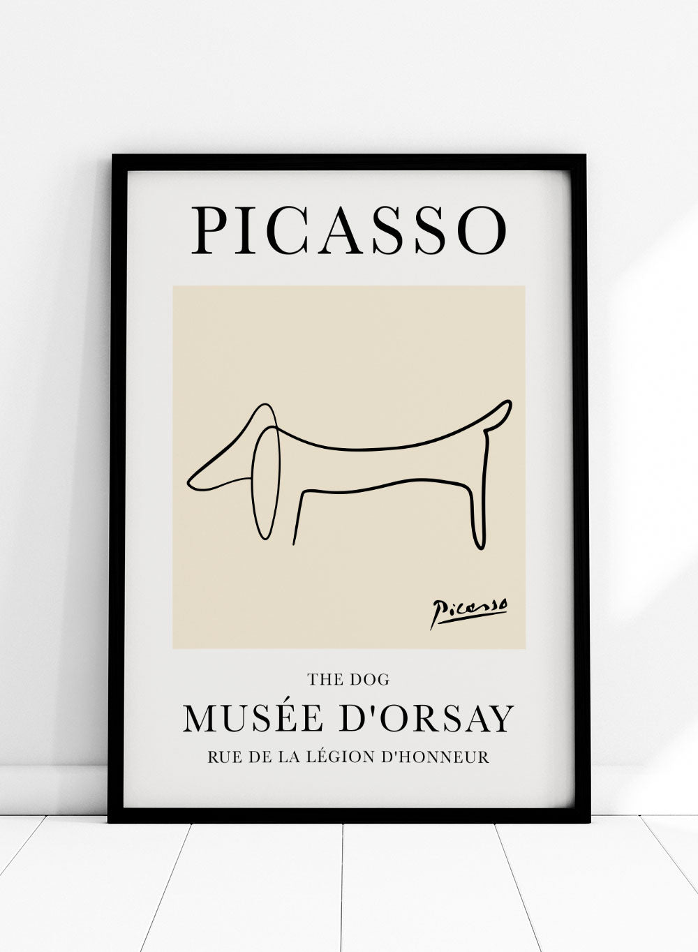 パブロピカソ TheDog Pablo Picasso The Dog Line Drawing Wall Art Print | Exhibition