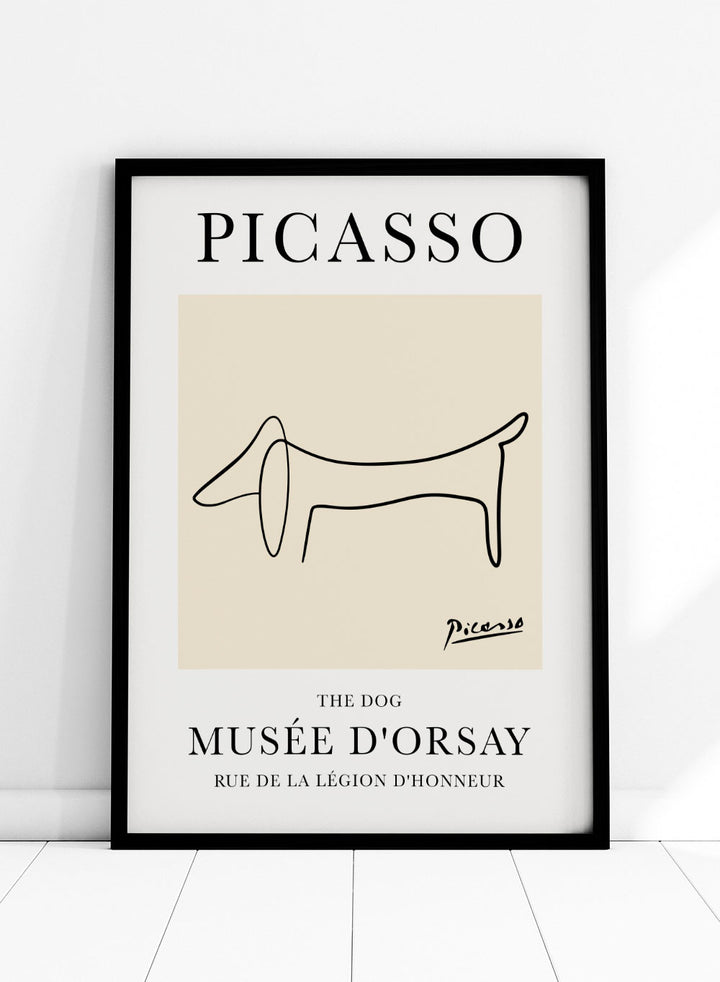 The Dog Line Drawing by Pablo Picasso PrintSugar & Canvas