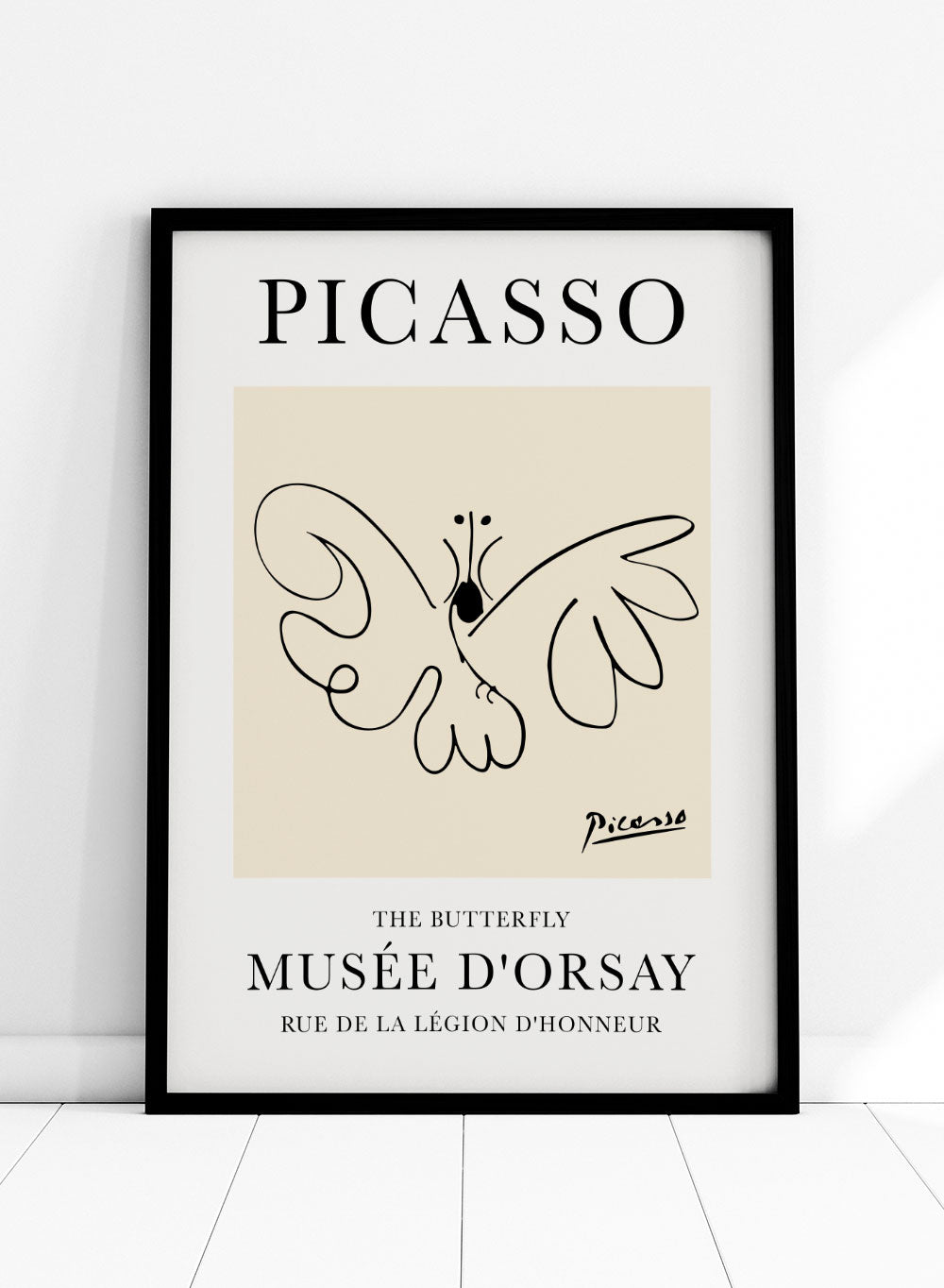 The Butterfly Line Drawing by Pablo Picasso Print_Sugar & Canvas