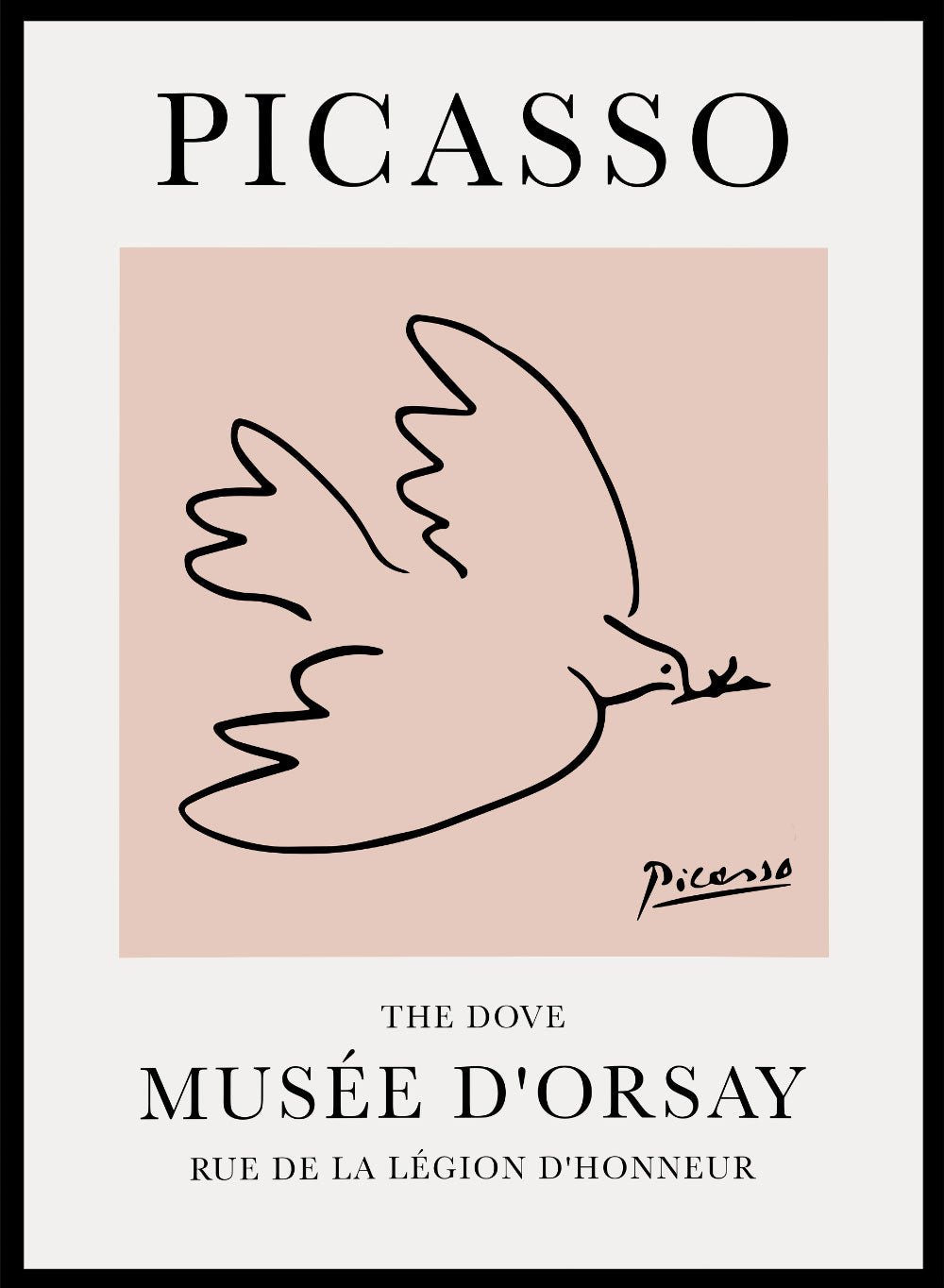 The Dove of Peace Line Drawing by Pablo Picasso Print_Sugar & Canvas
