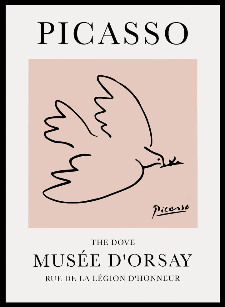 The Dove of Peace Line Drawing by Pablo Picasso Print_Sugar & Canvas