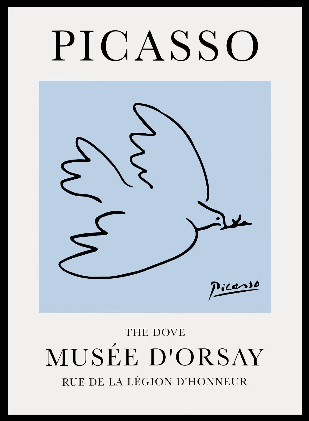 The Dove of Peace Line Drawing by Pablo Picasso Print_Sugar & Canvas