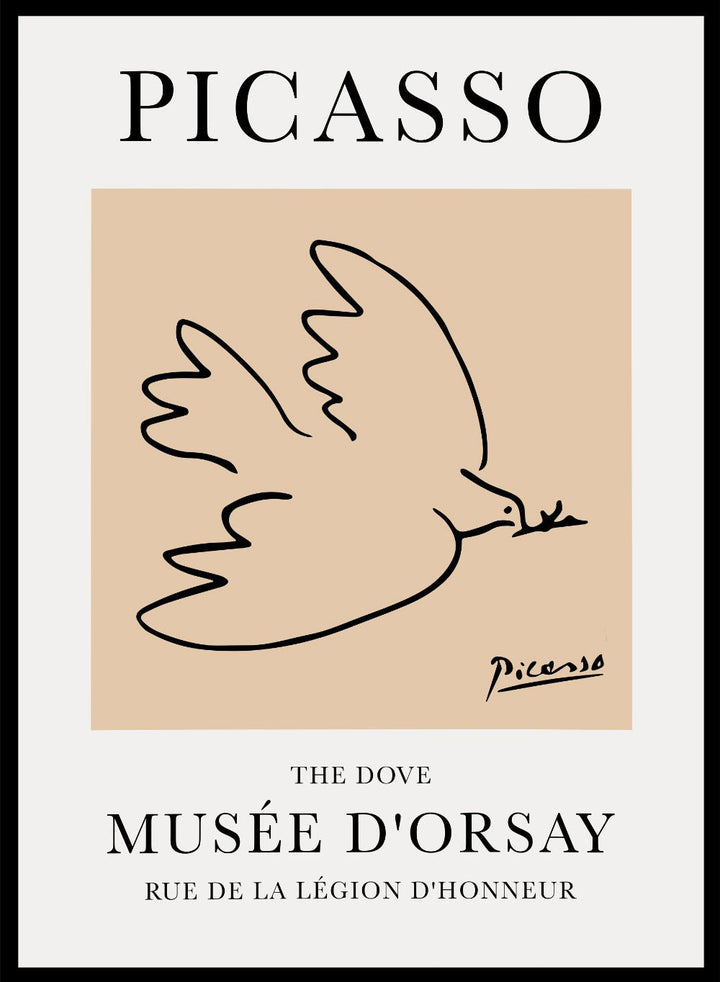 The Dove of Peace Line Drawing by Pablo Picasso Print_Sugar & Canvas