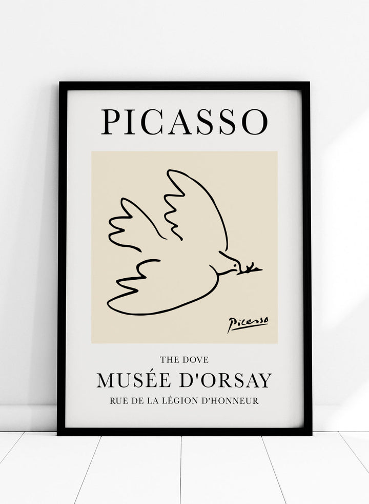 The Dove of Peace Line Drawing by Pablo Picasso PrintSugar & Canvas