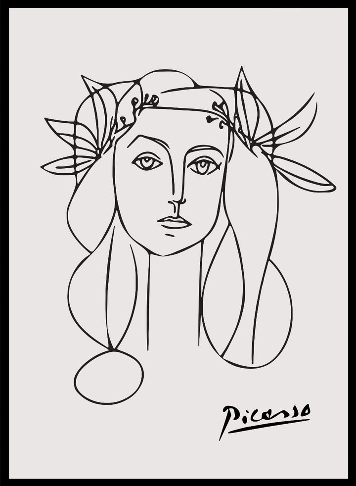 Portrait of Francoise Gilot by Pablo Picasso Print_Sugar & Canvas