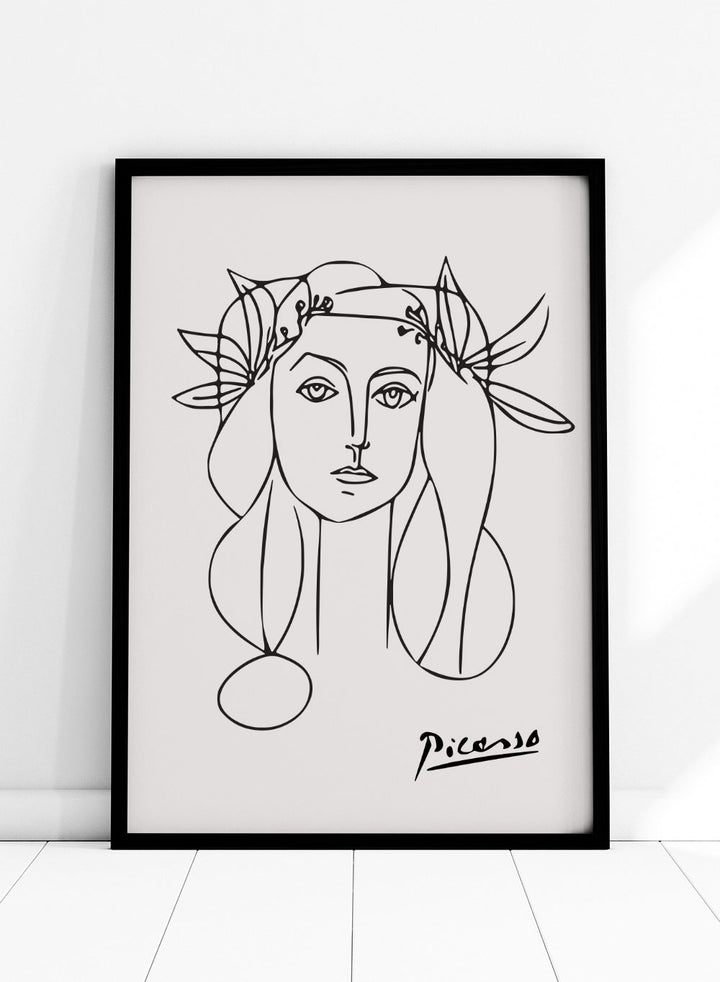 Portrait of Francoise Gilot by Pablo Picasso Print_Sugar & Canvas