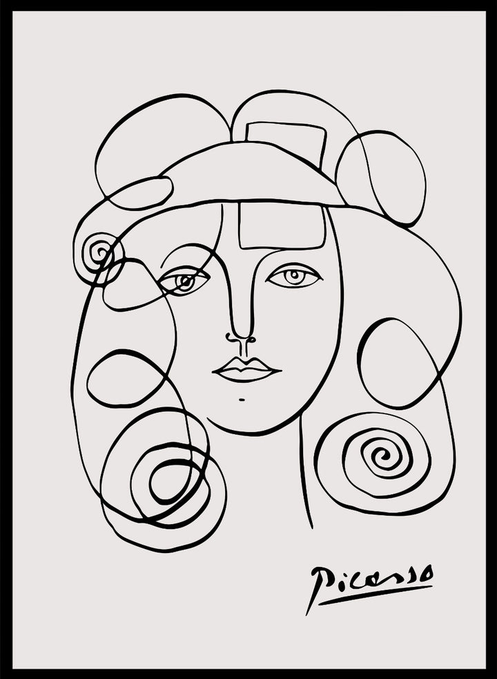 Portrait of Francoise Gilot by Pablo Picasso Print_Sugar & Canvas
