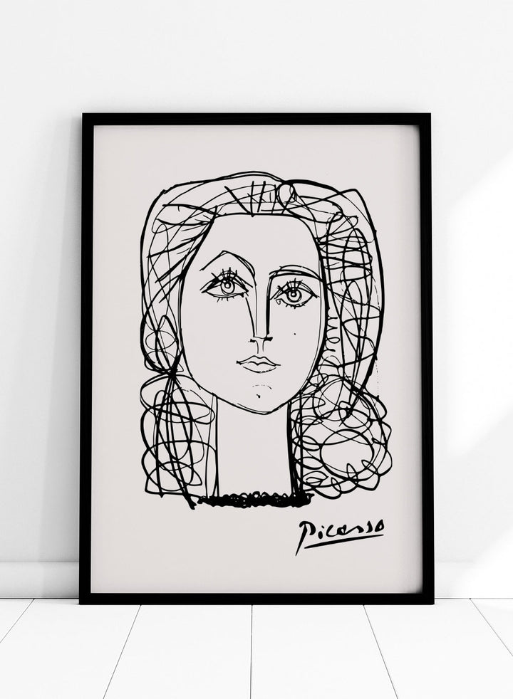 Portrait of Francoise Gilot by Pablo Picasso Print_Sugar & Canvas