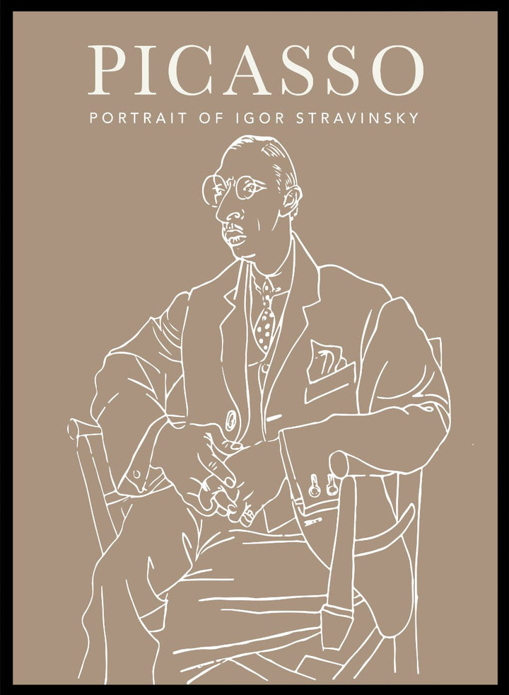 Portrait of Igor Stravinsky 1920 by Pablo Picasso Print_Sugar & Canvas