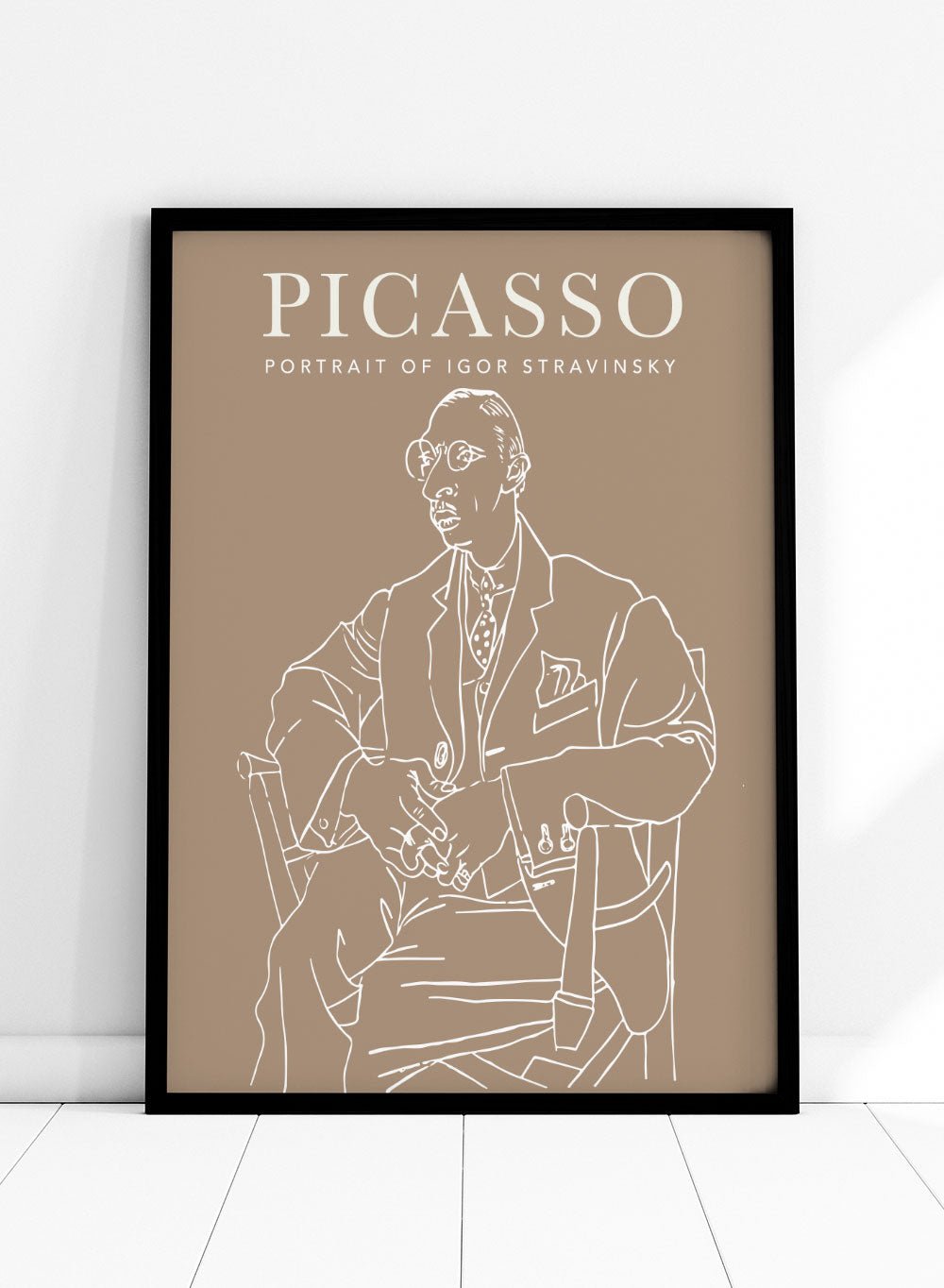Portrait of Igor Stravinsky 1920 by Pablo Picasso Print_Sugar & Canvas