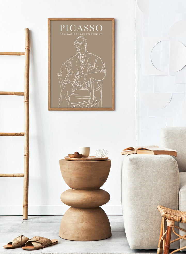 Portrait of Igor Stravinsky 1920 by Pablo Picasso Print_Sugar & Canvas